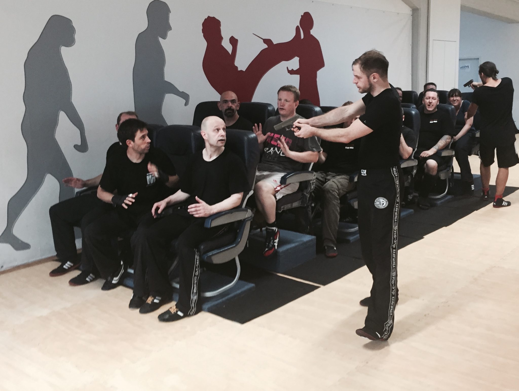 Training im Flugzeug