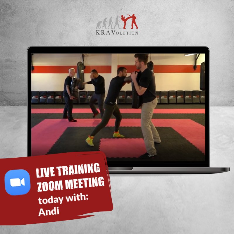 KRAVolution Krav Maga Online Zoom Meeting mit Andy